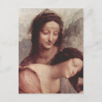 Leonardo da Vinci Hl. Anna selbdritt, Szene: Hl. A