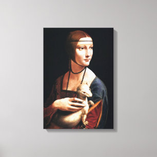 Leonardo Da Vinci Lady with an Ermine Canvas Wrap