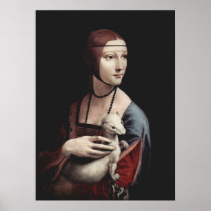 Leonardo Da Vinci - Lady with an Ermine Poster