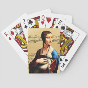 Leonardo da Vinci Lady with Ermine Playing Cards