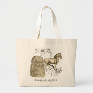Leonardo da Vinci Large Tote Bag