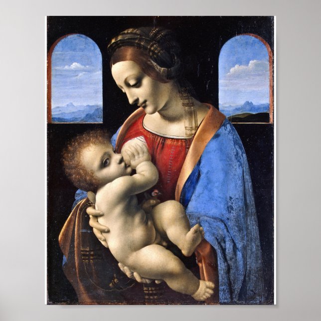Leonardo Da Vinci - Madonna And The Child Poster (Front)