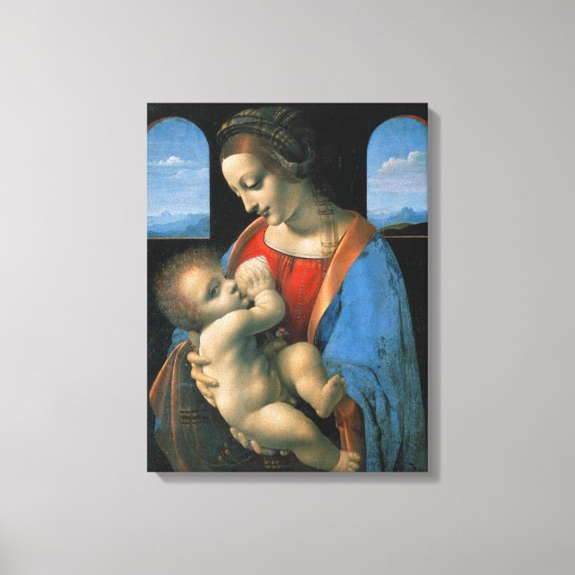 Leonardo da Vinci Madonna Litta Canvas Print (Front)