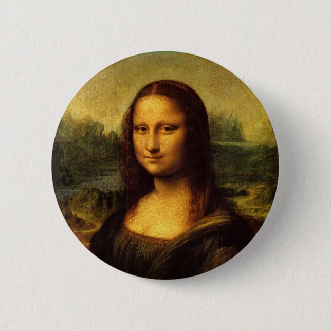 Leonardo Da Vinci - Mona Lisa 6 Cm Round Badge (Front)