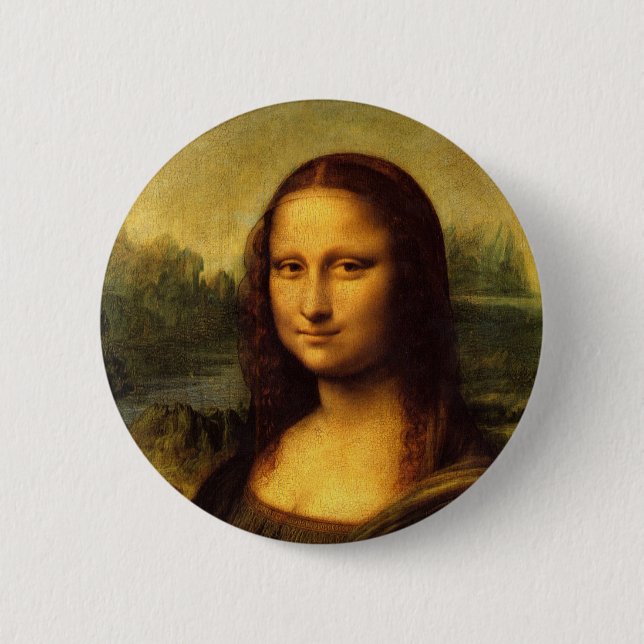 Leonardo Da Vinci  Mona Lisa 6 Cm Round Badge (Front)