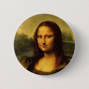 Leonardo Da Vinci Mona Lisa 6 Cm Round Badge