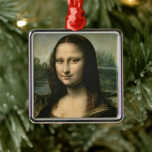 Leonardo da Vinci Mona Lisa, c.1503-6 Metal Tree Decoration