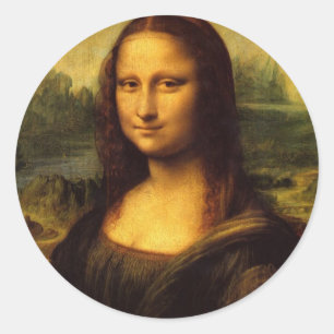 Leonardo da Vinci, Mona Lisa Classic Round Sticker