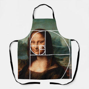 Leonardo da Vinci Mona Lisa Fibonacci Sequence Apron