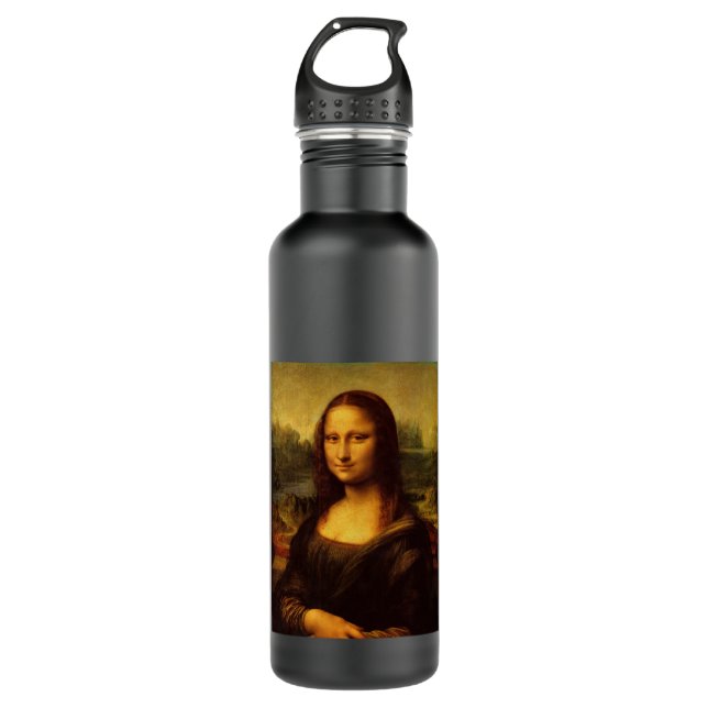 Leonardo Da Vinci Mona Lisa Fine Art Painting 710 Ml Water Bottle (Front)