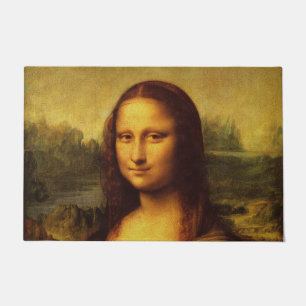 Leonardo Da Vinci Mona Lisa Fine Art Painting Doormat