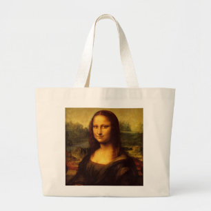 Leonardo Da Vinci Mona Lisa Fine Art Painting Large Tote Bag