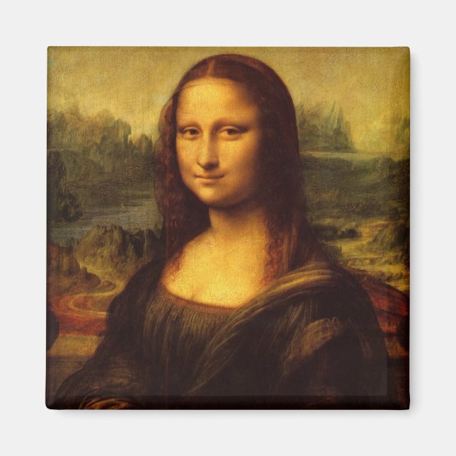 Leonardo Da Vinci Mona Lisa Fine Art Painting Magnet (Front)