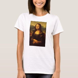 Leonardo Da Vinci Mona Lisa Fine Art Painting T-Shirt
