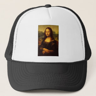 Leonardo Da Vinci Mona Lisa Fine Art Painting Trucker Hat