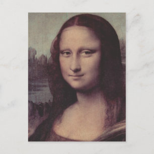 Leonardo da Vinci Mona Lisa (La Giaconda), Detail: Postcard