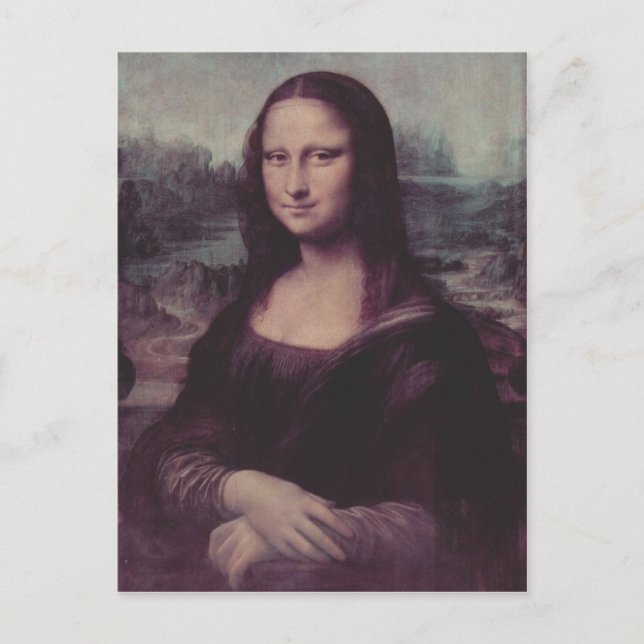 Leonardo da Vinci Mona Lisa (La Giaconda) Mona Lis Postcard (Front)