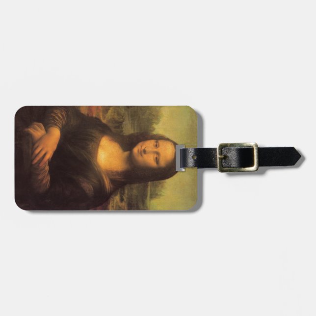Leonardo Da Vinci' Mona Lisa Luggage Tag (Front Horizontal)
