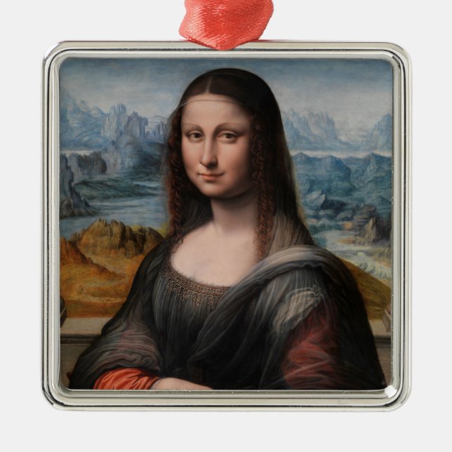 Leonardo da Vinci | Mona Lisa Metal Tree Decoration (Front)