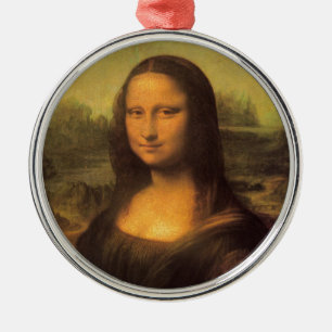 Leonardo Da Vinci' Mona Lisa Metal Tree Decoration