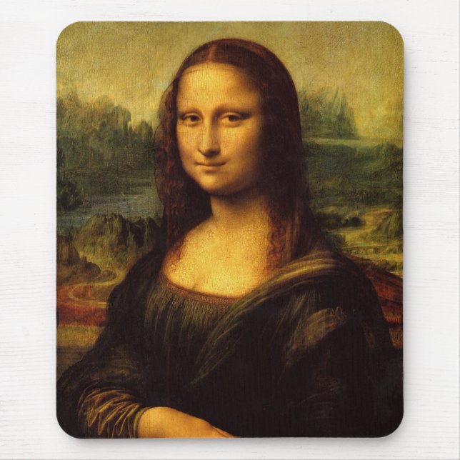 Leonardo da Vinci, Mona Lisa Mouse Mat (Front)