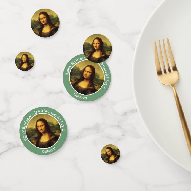 Leonardo da Vinci Mona Lisa Party Collection Confetti (Group)