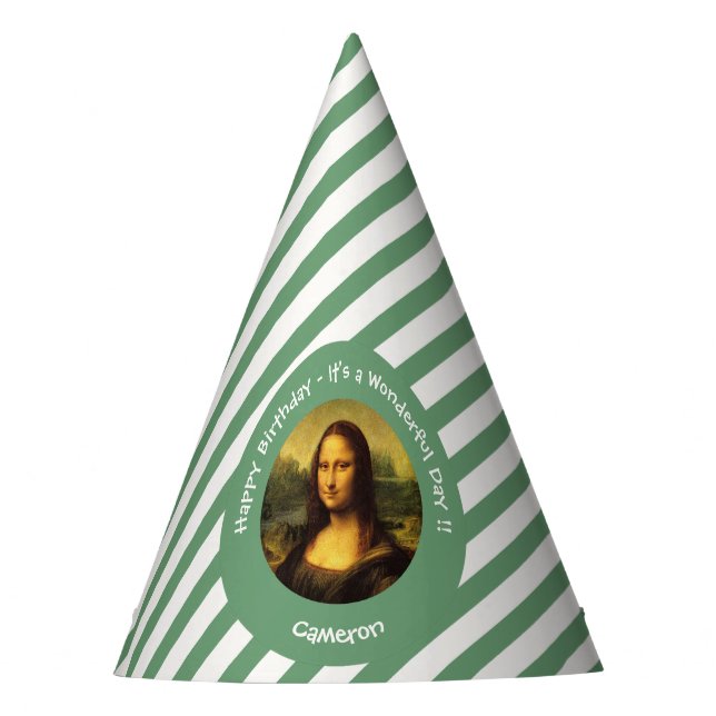 Leonardo da Vinci Mona Lisa Party Collection Hat (Front)