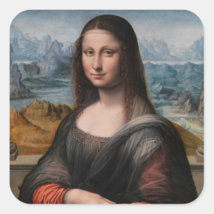 Leonardo da Vinci   Mona Lisa Square Sticker