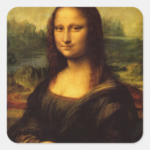Leonardo da Vinci, Mona Lisa Square Sticker