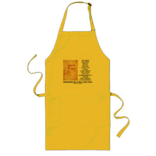 Leonardo da Vinci Painter Practice Reason Mirror Long Apron