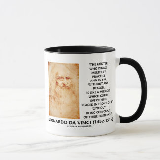 Leonardo da Vinci Painter Practice Reason Mirror Mug