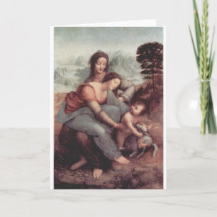 Leonardo Da Vinci Painting circa 1510 Card