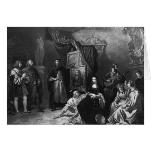 Leonardo da Vinci painting the Gioconda