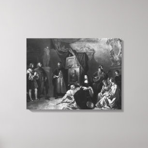 Leonardo da Vinci  painting the Gioconda Canvas Print