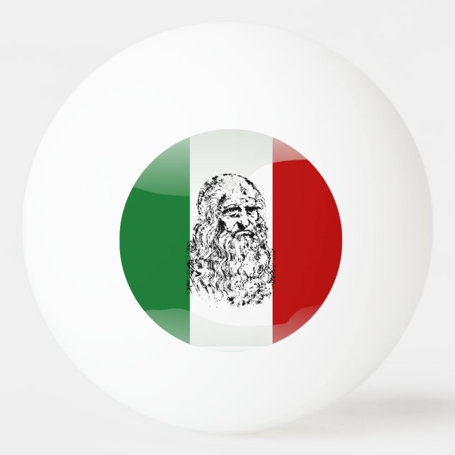 Leonardo da Vinci Ping Pong Ball (Front)