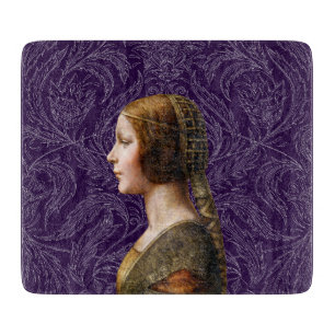 Leonardo da Vinci Portrait La Bella Principessa Cutting Board
