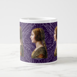 Leonardo da Vinci Portrait La Bella Principessa Large Coffee Mug