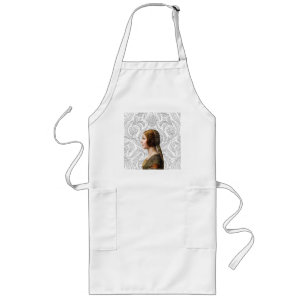 Leonardo da Vinci Portrait La Bella Principessa Long Apron