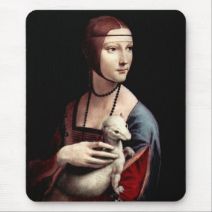 Leonardo da Vinci - Portrait of a Lady with Ermine Mouse Mat