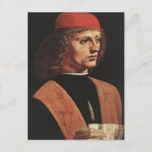 Leonardo da Vinci- Portrait of a Musician Postcard