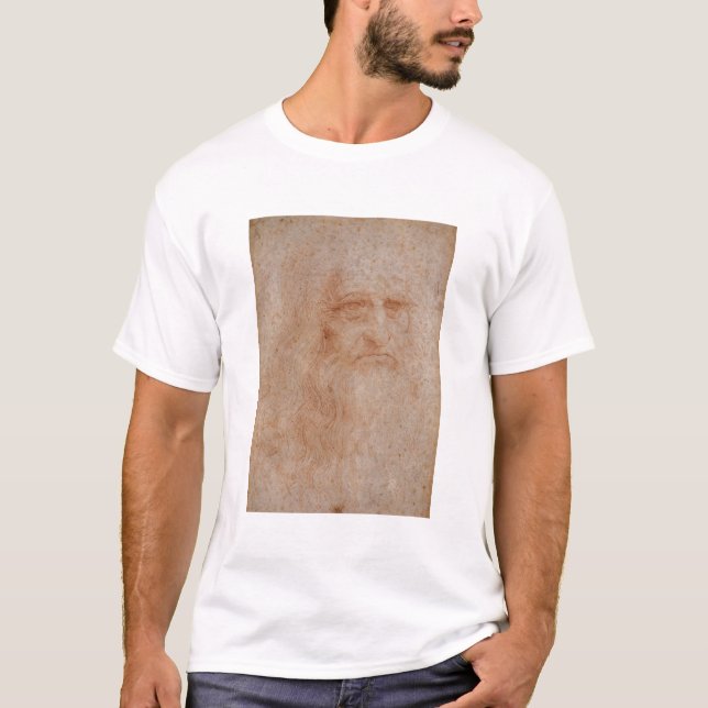 Leonardo Da Vinci, Presumed Self-Portrait T-Shirt (Front)