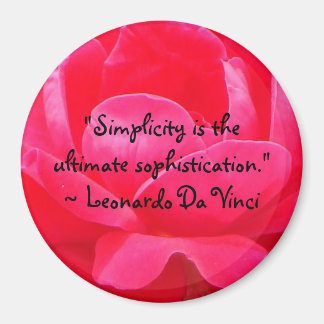 Leonardo Da Vinci Quote Magnet
