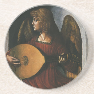 Leonardo da Vinci"s An Angel in Red with a Lute Coaster