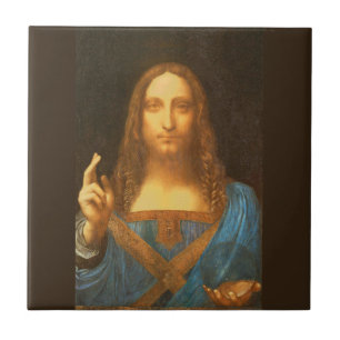 Leonardo da Vinci Salvator Mundi Ceramic Tile