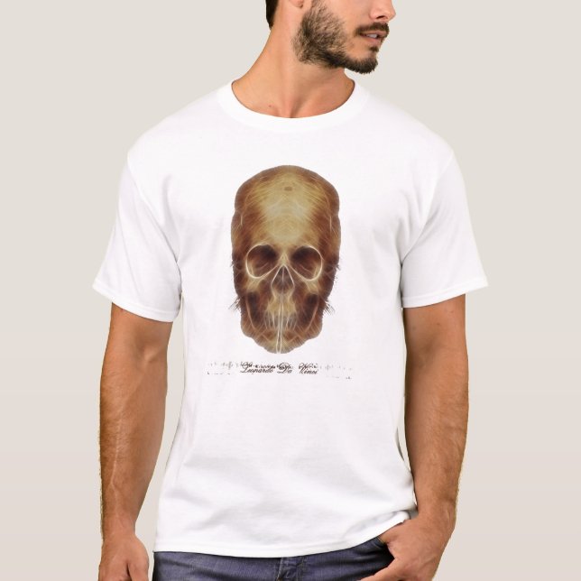 Leonardo Da Vinci Skull Frac T-Shirt (Front)