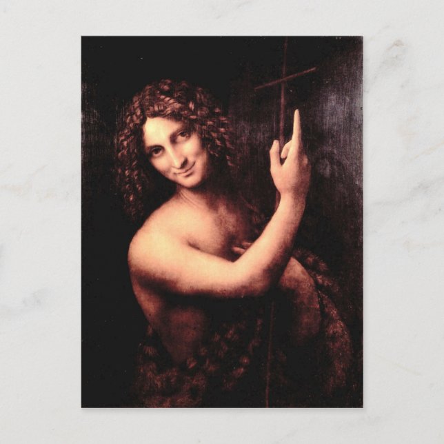Leonardo da Vinci - St John the Baptist Postcard (Front)
