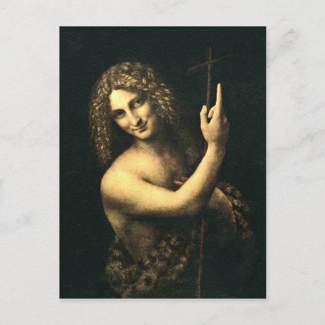 Leonardo Da Vinci - St. John The Baptist Postcard (Front)