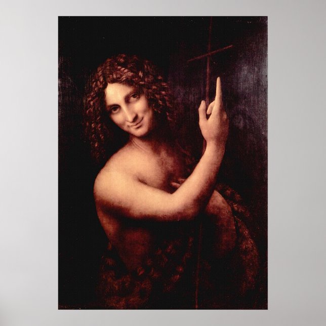 Leonardo Da Vinci St. John the Baptist  Poster (Front)