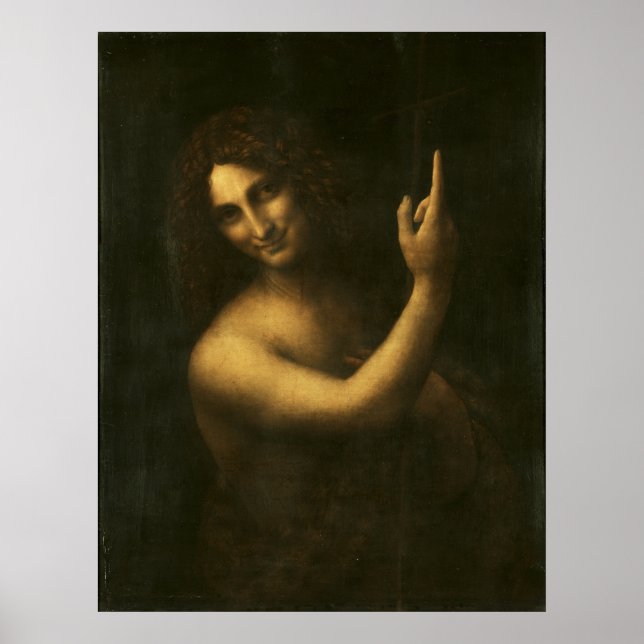 Leonardo da Vinci St. John the Baptist Poster (Front)