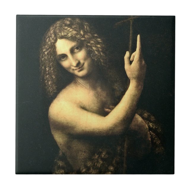 Leonardo Da Vinci - St. John The Baptist Tile (Front)